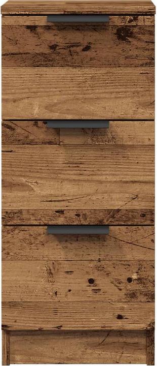 Produktbild vidaXL Sideboard mit Schubladen Kommode Anrichte Schrank 2 Stk. Altholz-Optik (30 x 30 x 70 cm)