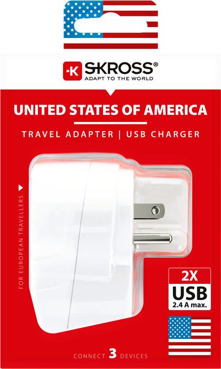 Produktbild Skross Reiseadapter EU - USA