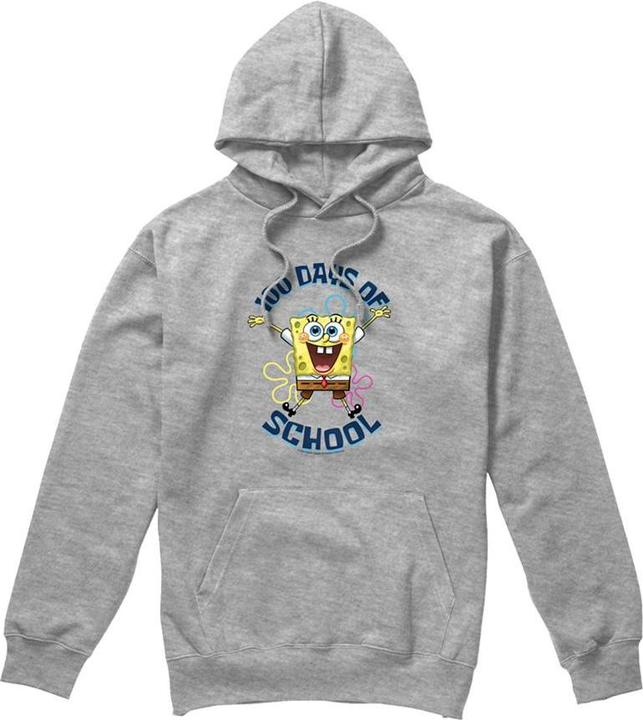Produktbild Spongebob Squarepants 100 Days Of School Kapuzenpullover meliert (S)