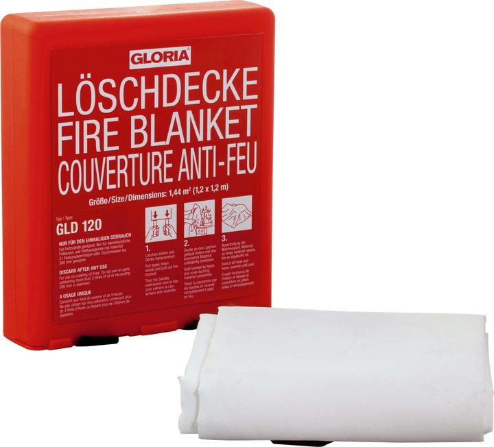 Actual product image Gloria Fire blanket GLD 120, 120 x 120 cm (F)
