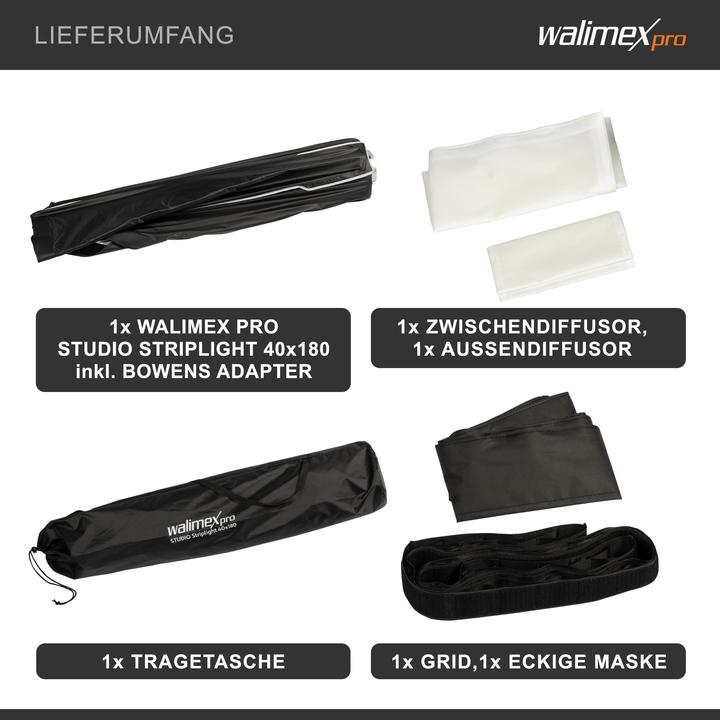 Actual product image Walimex pro Studio Striplight 40x180 (Soft boxes)