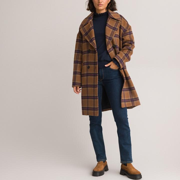 Actual product image La Redoute Collections Jumper with ruffled stand-up collar and long sleeves (L)