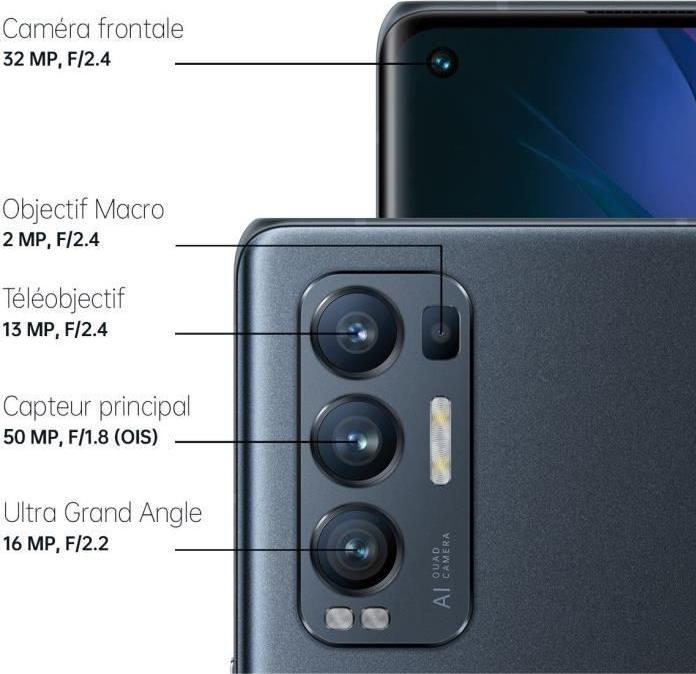 Image du produit OPPO Find X3 Neo (256 Go, Starlight Black, 6.50", Double SIM, 50 Mpx, 5G)