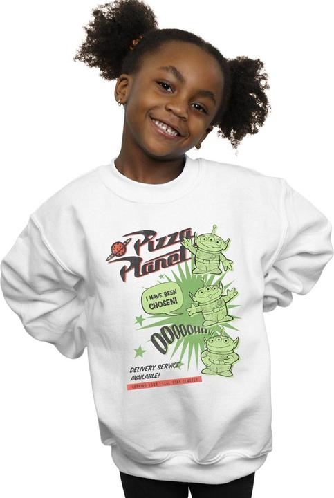 Produktbild Disney Toy Story 4 Pizza Planet Little Green Men Sweatshirt Mädchen (140, 146)
