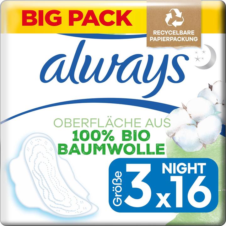 Image du produit Always Protection du coton (16 x, Tampons sanitaires)