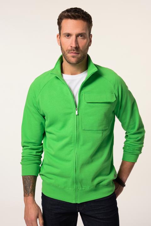 Produktbild JP1880 JP 1880 Sweatjacke, Waffelstruktur, Stehkragen (4XL)