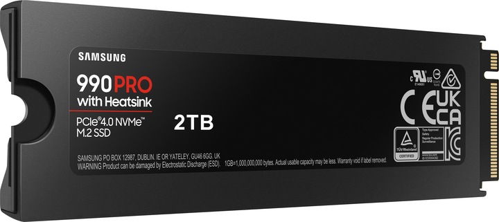 Produktbild Samsung 990 Pro mit Heatsink (2000 GB, M.2 2280)