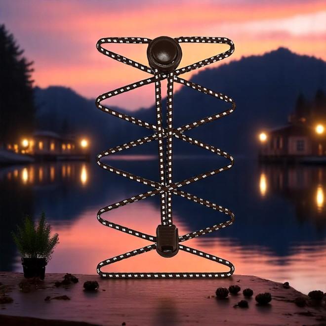 Actual product image LaceGodZ 1 Paar ReflectPro Series elastische, stark reflektierende Schnürsenkel (100 cm)