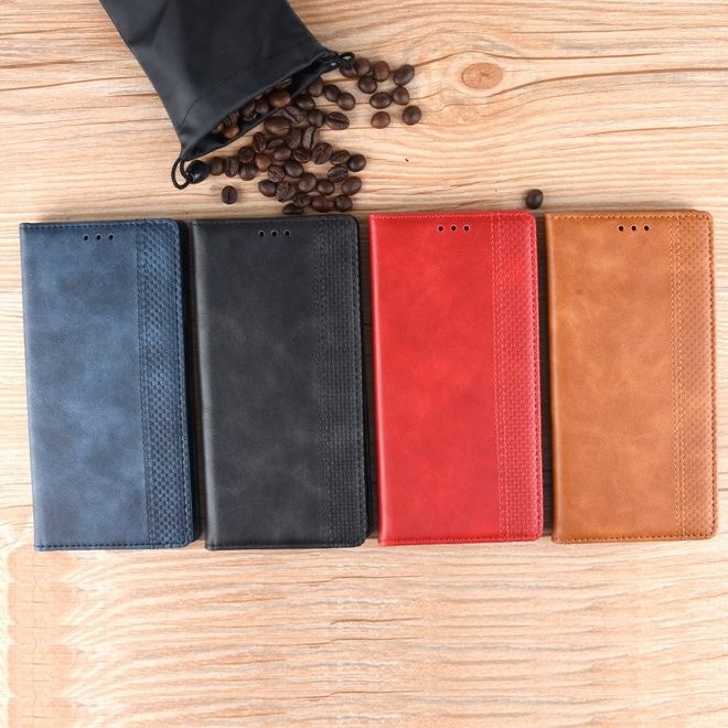 Image du produit MU Style Housse en cuir Vintage Style Bookcover (Motorola One Vision)