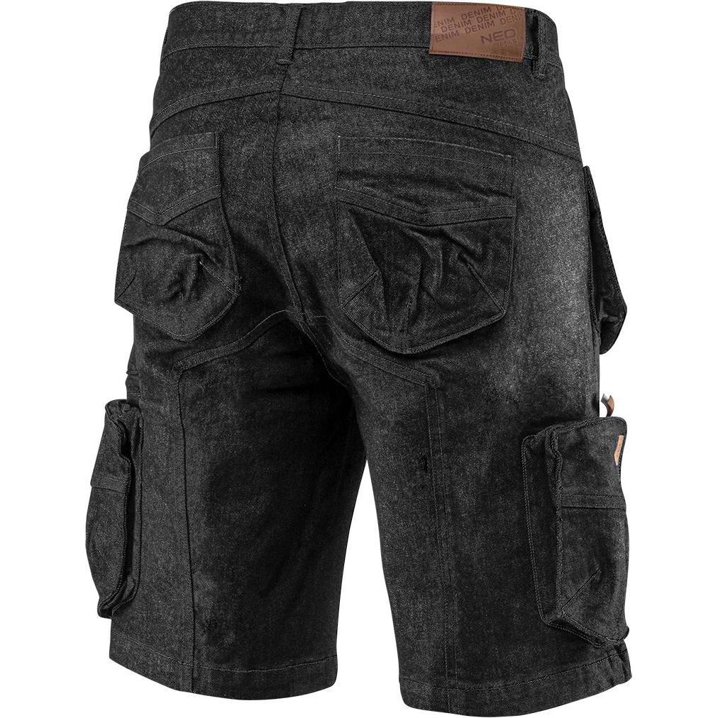 Neo, Arbeitshose, DENIM-Arbeitsshorts, schwarz, Grösse XXL (XXL)
