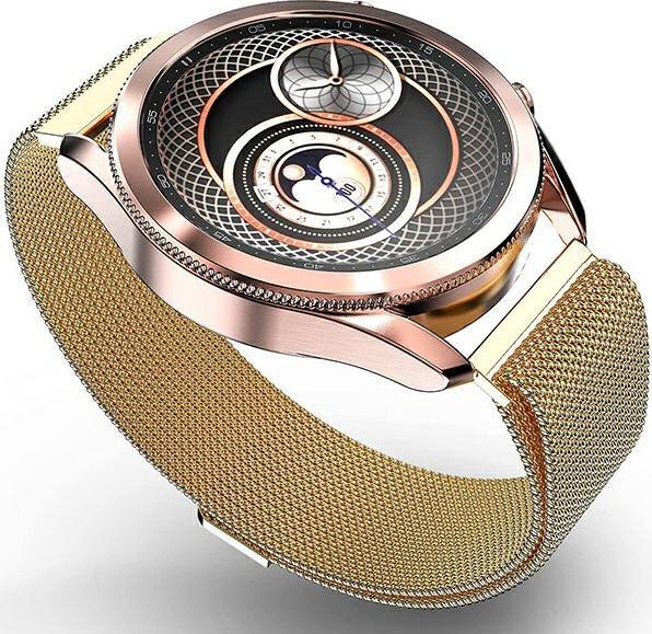 Actual product image pasek Mesh Apple Watch 42/44/45 mm złoty/gold (Stainless steel)