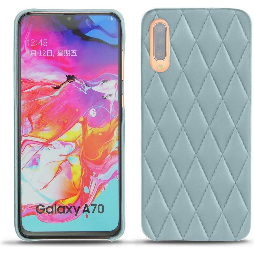 Thumbnail - Noreve Lederschutzhülle (Samsung Galaxy A70), Smartphone Hülle, Blau