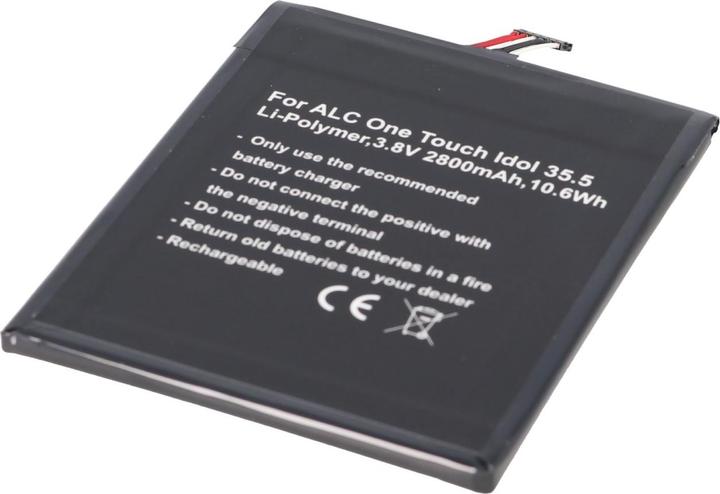 Actual product image AccuCell Battery Alcatel One Touch Idol 4S, One Touch Idol 4S LTE