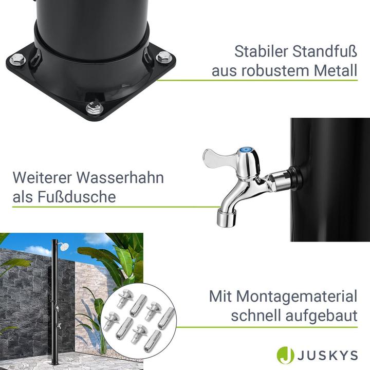 Image du produit Juskys Douche solaire Victoria 20/35 L