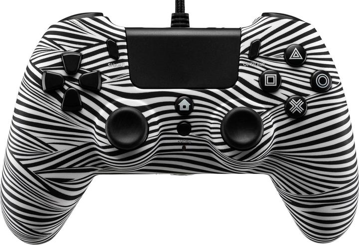 Actual product image Qubick Wired Controller Black White (PS4) (PC, PS4)