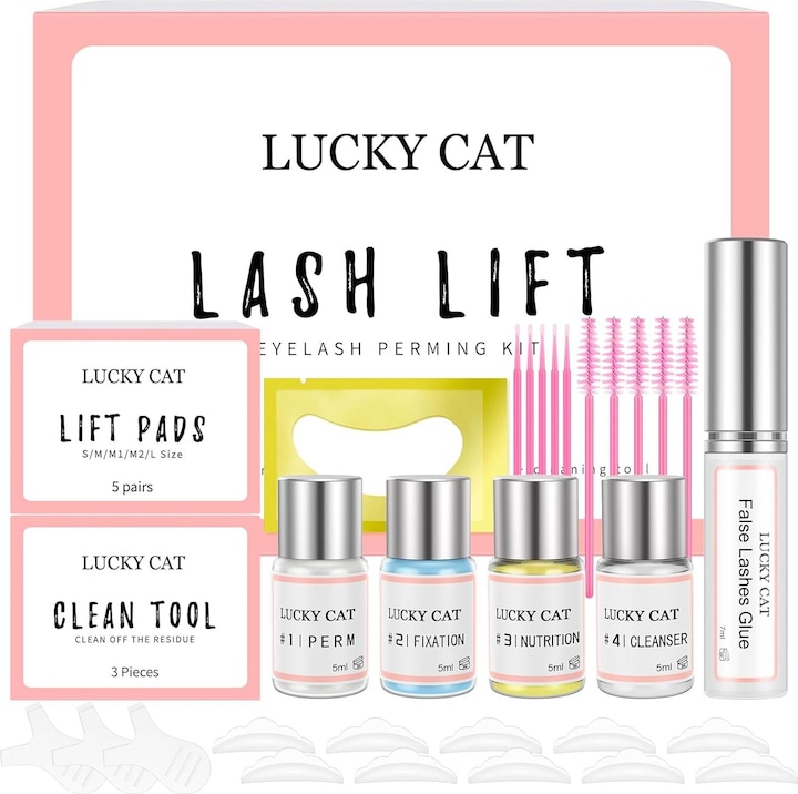 Lucky Cat Wimpernlifting Set (Künstliche Wimpern)