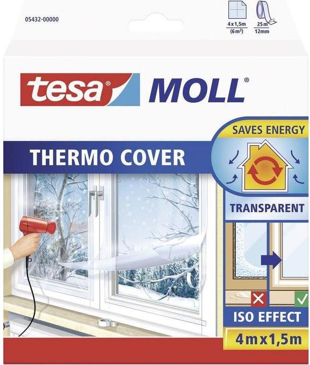 Actual product image tesa tesamoll THERMO insulating film for thermal insulation on windows