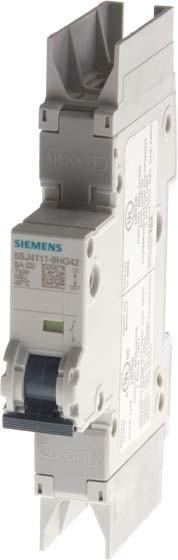 Actual product image Siemens Circuit breaker UC C 0.5A 1p 240V 5SJ4105-7HG42