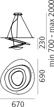 Actual product image Artemide Pirce Mini (3158 lm)