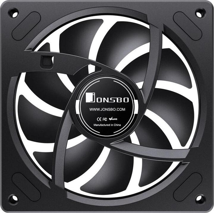 Actual product image Jonsbo ZA-120 Lüfter, Reverse Blade, PWM, ARGB - 120mm, schwarz (120 mm)