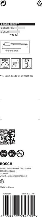 Produktbild Bosch Professional Zubehör EXPERT Self Cut Speed Flachfräsbohrer, 10 x 400 mm (10 Millimeter)