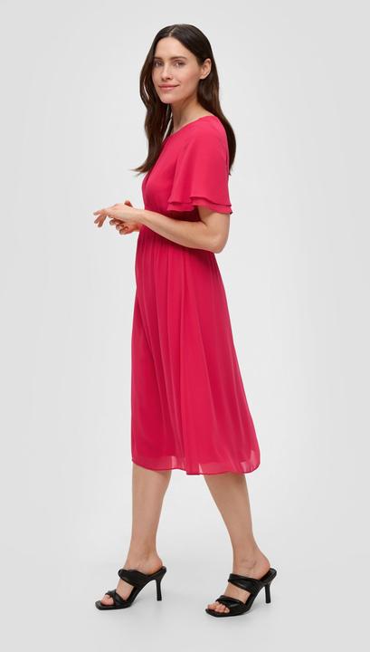Produktbild s.Oliver Kleid Chiffonkleid mit Raffung (34)