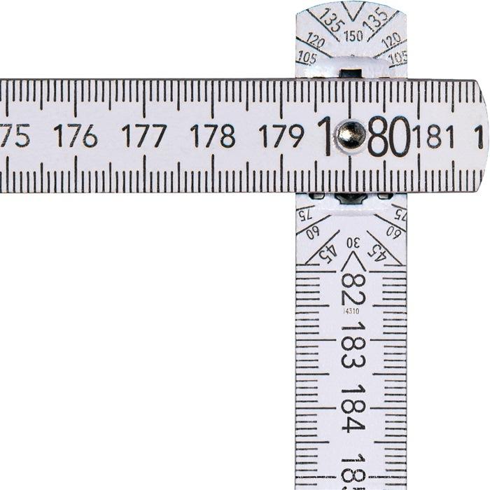 Nährwerte und Zutaten BMI Gliedermassstab Länge 2 m Breite 16 mm mm/cm EG III Buche weiss (2 m)