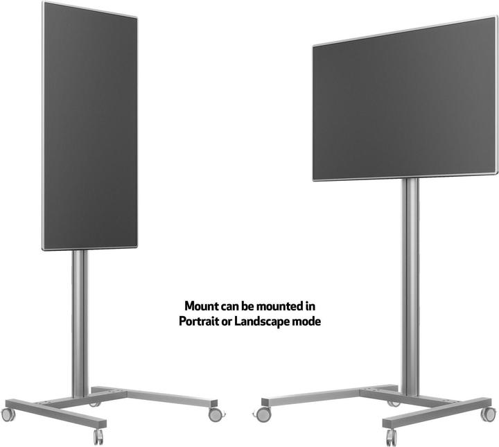 Produktbild Multibrackets Displayständer 180 Single Silver (Universal, 63", 50 kg)