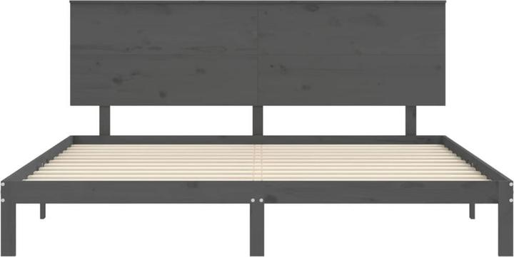 Immagine prodotto vidaXL Massivholzbett mit Kopfteil Weiss 5FT King Size (150 x 200 cm)