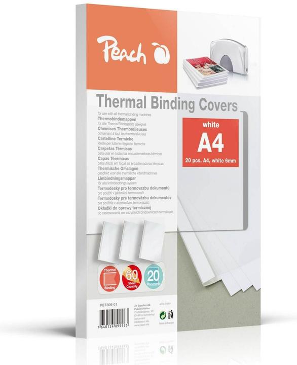 Produktbild Peach Einbanddeckel weiss