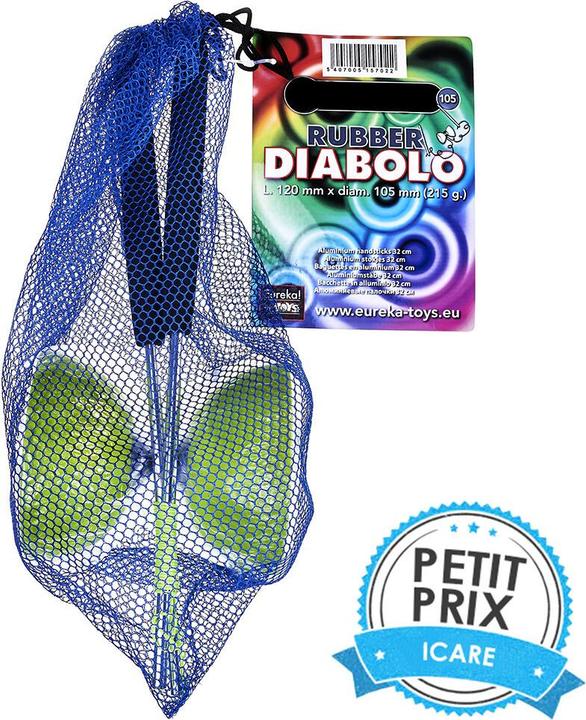 Productafbeelding Eureka! Rubber Diabolo met Aluminium Stokken - Groen