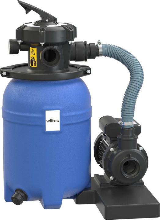 Produktbild Wiltec Sandfilteranlage 180W 14l Filtertank 9000l/h Pool Pumpe Filterpumpe