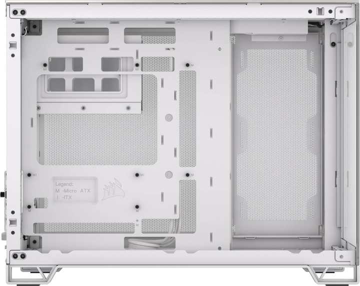 Produktbild Corsair 2500X (wei?/aluminium, Tempered Glass x 2) (ATX, mATX, Mini-ITX)