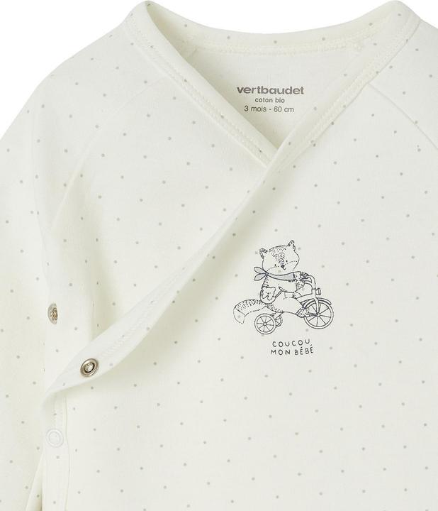 Produktbild Vertbaudet Bio-Kollektion: Gemusterte Baby Jacke mit Druckknöpfen BASIC (74)