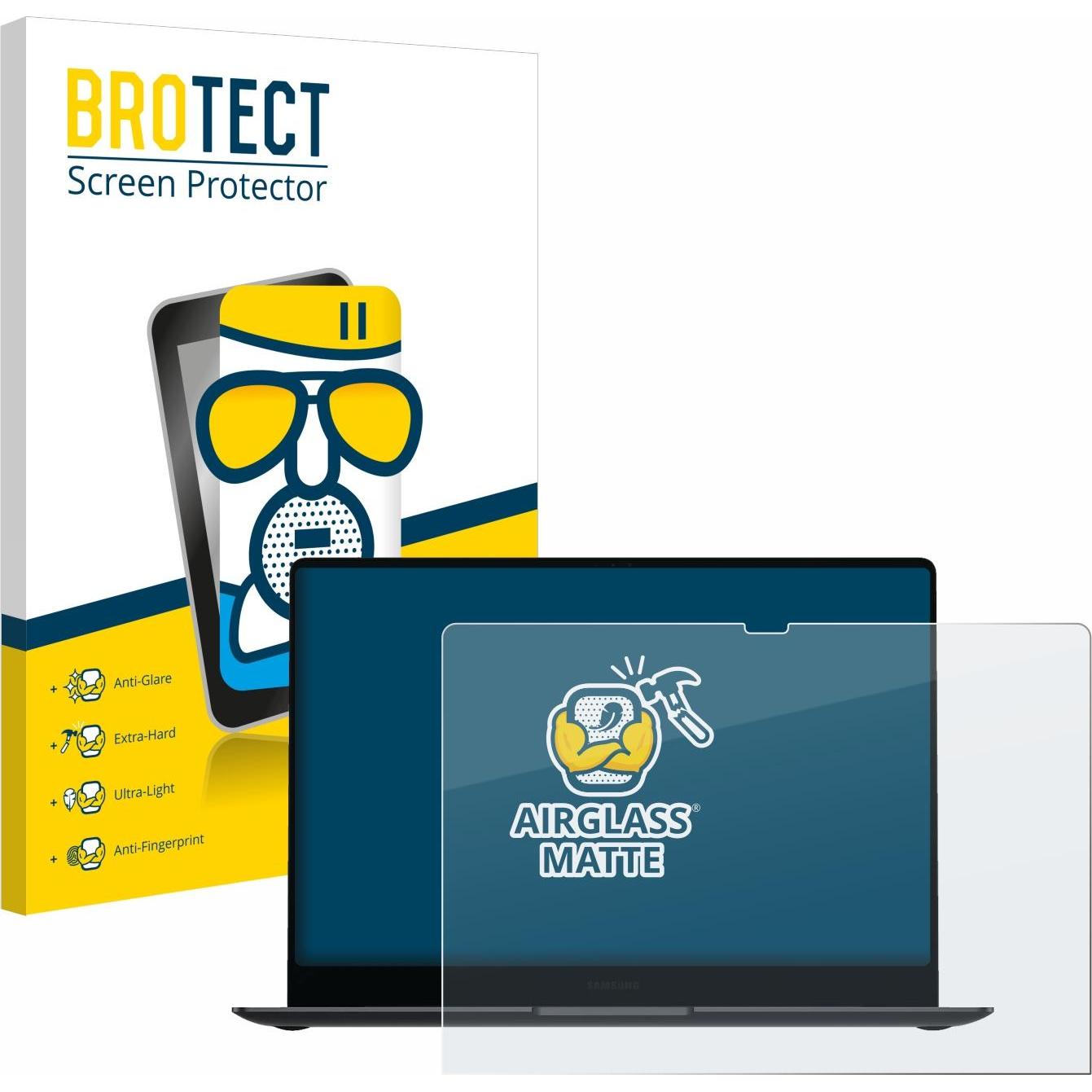 BROTECT AirGlass Panzerglasfolie Matt (14"), Notebook Schutzfolie