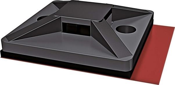 Actual product image HellermannTyton Mounting base (Fixing loops, 28 mm, 100 pcs.)