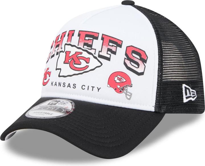 Actual product image New Era A-Frame Mesh Trucker Cap - RETRO Kansas City Chiefs
