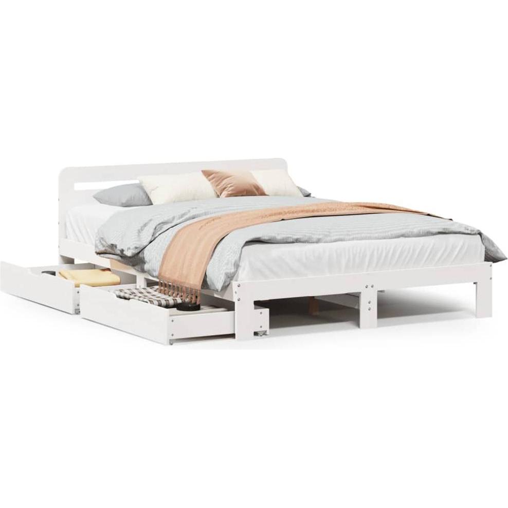 VidaXL, Bett, Bett ohne Matratze (140 x 190 cm)