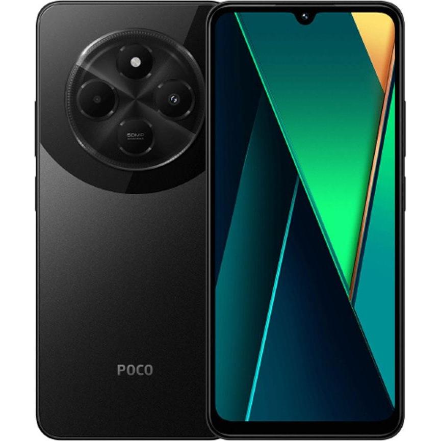 Xiaomi Poco C75 (128 GB, Schwarz, 6.88", Dual SIM, 4G), Smartphone, Schwarz