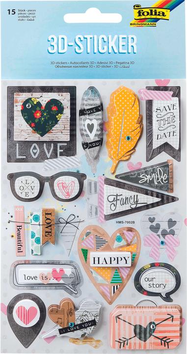 Actual product image Folia 3D Sticker II, 12,5x18,5cm