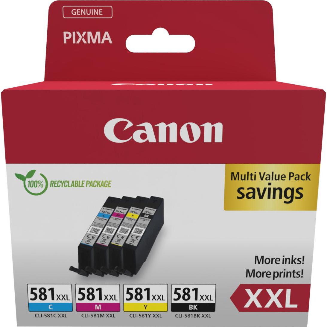 Canon, Druckerpatrone, CLI-581 XXL Multipack (M, BK, C, Y)