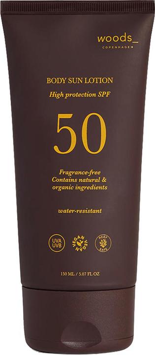 Actual product image Woods_ Copenhagen Body Sun Lotion Spf 50 (Sun lotion, SPF 50, 150 ml, 150 g)