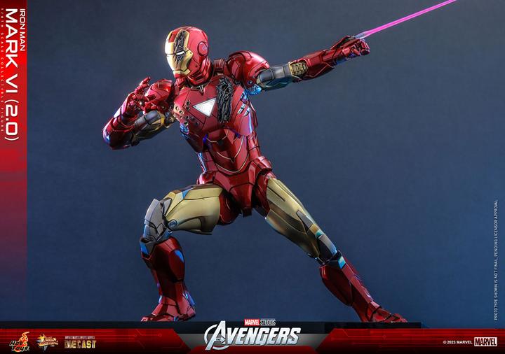 Actual product image Hot Toys Marvel's - The Avengers "Iron Man Mark VI (2.0)" 1/6 Diecast Action Figure 1/6