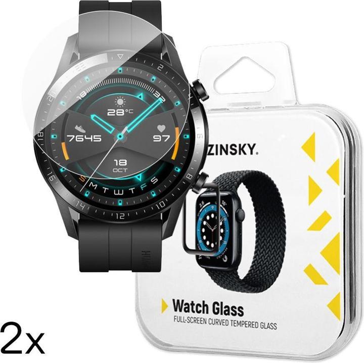 Productafbeelding Wozinsky SzkÅo hartowane Full Glue do Huawei Watch GT 2 / GT 2 Pro 42 mm (2 szt.)