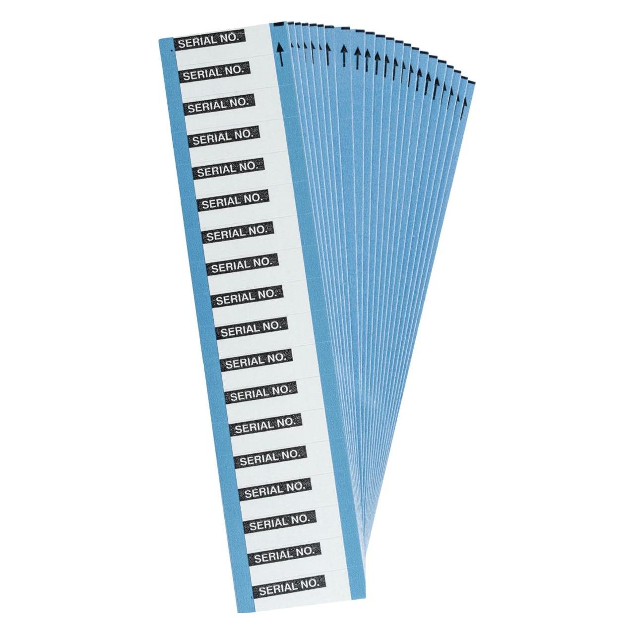 Brady, Etikettenrolle, WO-34-PK, B-500, BESCHRIFTBARE Etiketten, Vinyl, Matt, Schwarz auf weiss, 38.00 x 12.70 mm, B