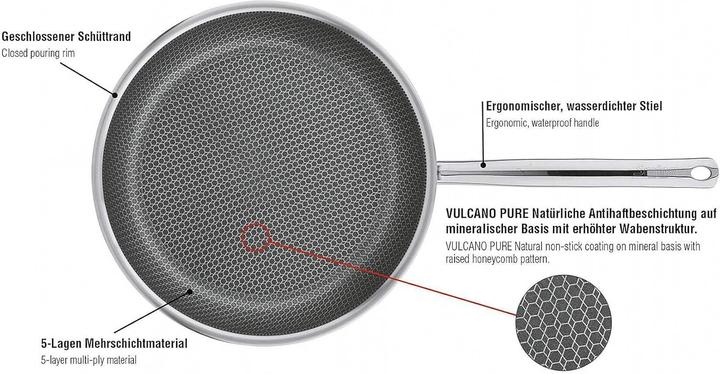 Image du produit Spring Cut Resist Pure Bratpfanne (32 cm, Poêle à frire, Acier inoxydable)