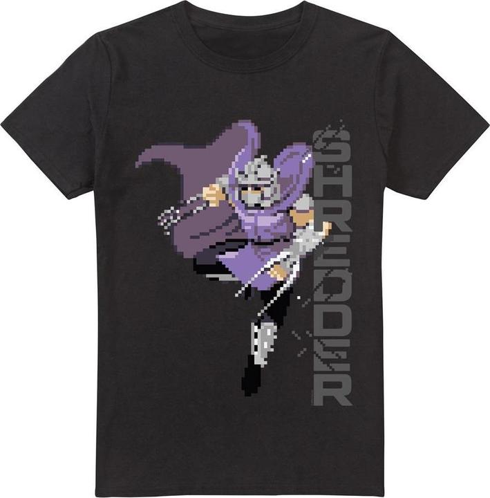 Actual product image Teenage Mutant NT Mens Arcade Shredder Retro T-Shirt (L)