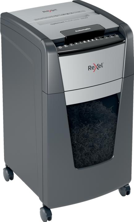 Actual product image Rexel Optimum AutoFeed+ 300M Shredder micro-cut 2 x 15 mm 60 l Number of sheets (max.): 300 Secure (Microcut)
