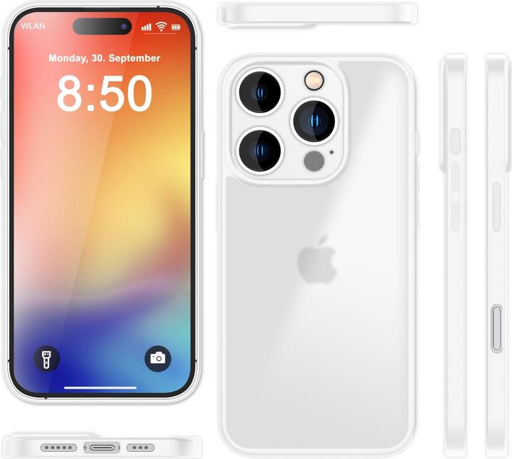 Actual product image Nalia Matte hybrid cover semi-transparent (Apple iPhone 16 Pro)