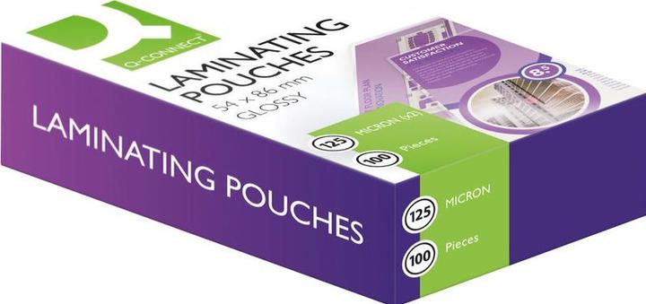 Actual product image Q-Connect Laminating films glossy (Credit card, 100 pcs., 125 µm)